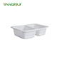 white plastic serving trays